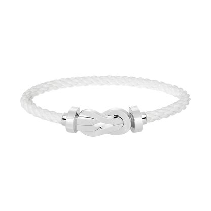 [Everoly JW]CHANCE LARGE 8 FIGURE BUCKLE NO DIAMOND BRACELET SILVER