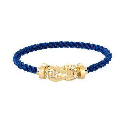 [Everoly JW]CHANCE LARGE 8 FIGURE BUCKLE HALF DIAMOND BRACELET GOLD