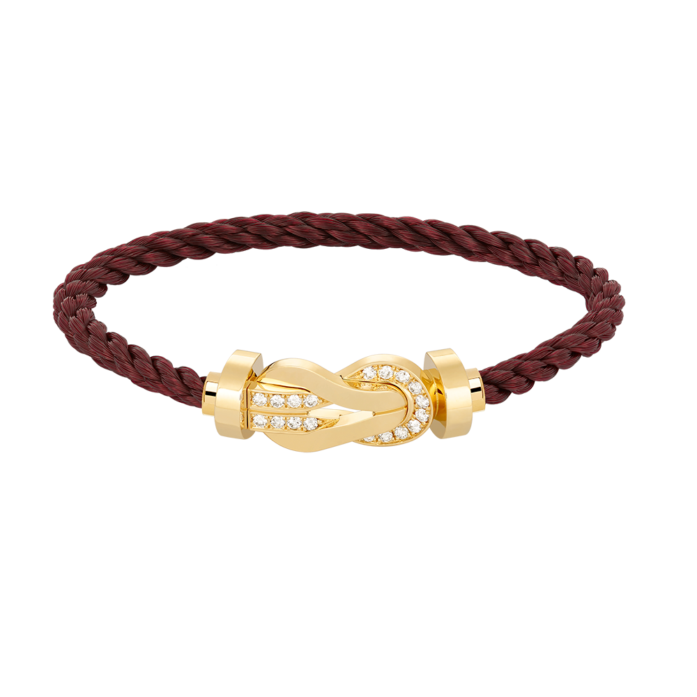 [Everoly JW]CHANCE LARGE 8 FIGURE BUCKLE HALF DIAMOND BRACELET GOLD