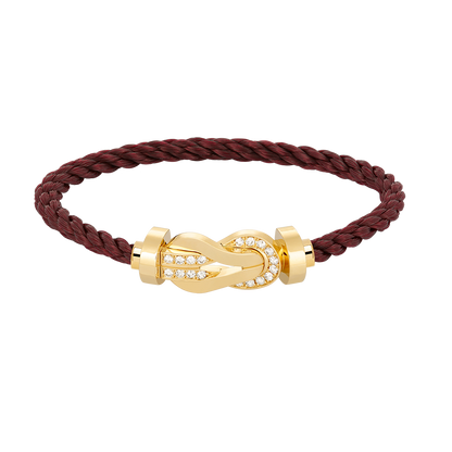[Everoly JW]CHANCE LARGE 8 FIGURE BUCKLE HALF DIAMOND BRACELET GOLD