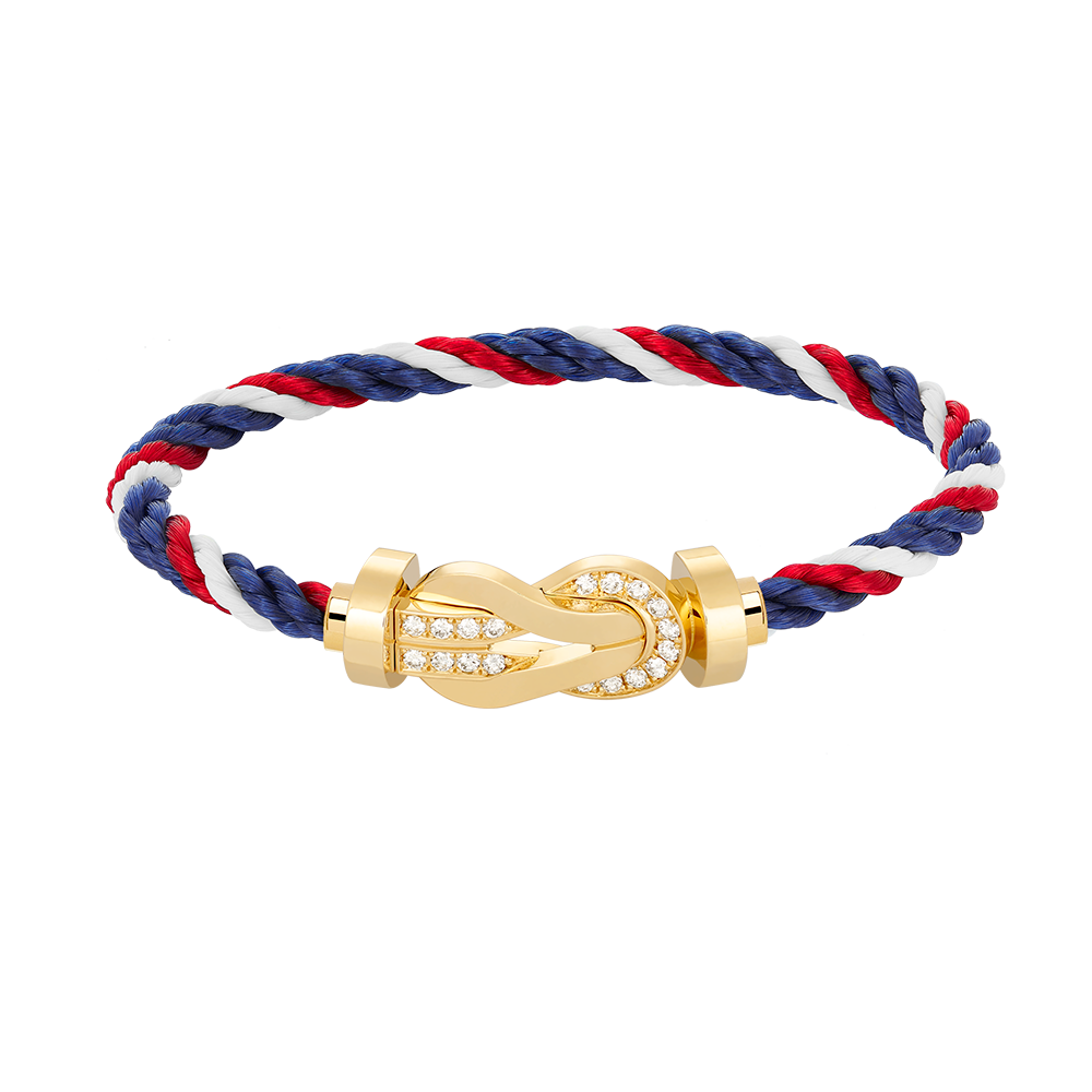 [Everoly JW]CHANCE LARGE 8 FIGURE BUCKLE HALF DIAMOND BRACELET GOLD