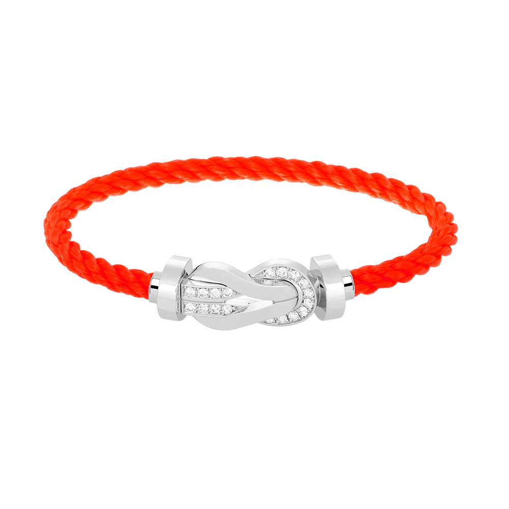 [Everoly JW]CHANCE LARGE 8 FIGURE BUCKLE HALF DIAMOND BRACELET SILVER