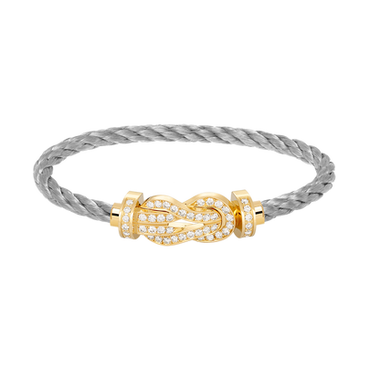 [Everoly JW]CHANCE LARGE 8 FIGURE BUCKLE FULLDIAMOND BRACELET GOLD