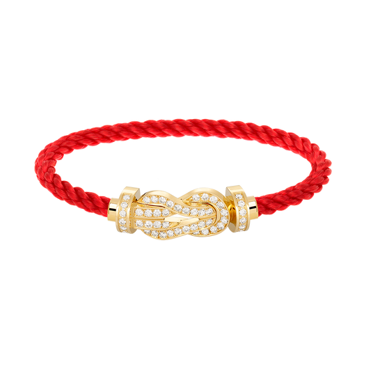 [Everoly JW]CHANCE LARGE 8 FIGURE BUCKLE FULLDIAMOND BRACELET GOLD
