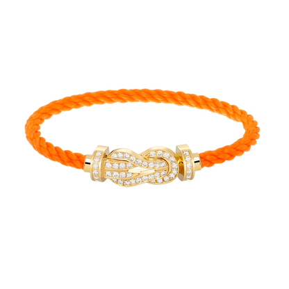 [Everoly JW]CHANCE LARGE 8 FIGURE BUCKLE FULLDIAMOND BRACELET GOLD