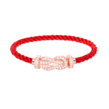 [Everoly JW]CHANCE LARGE 8 FIGURE BUCKLE FULL DIAMOND BRACELET ROSE GOLD