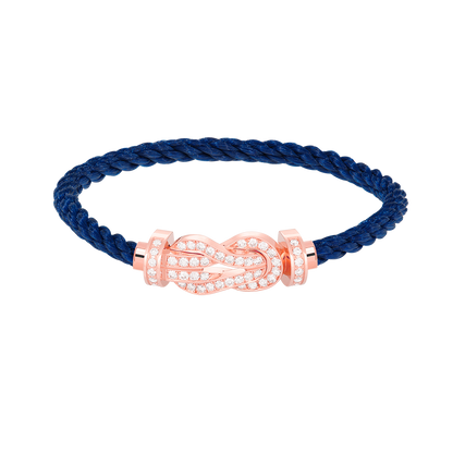 [Everoly JW]CHANCE LARGE 8 FIGURE BUCKLE FULL DIAMOND BRACELET ROSE GOLD