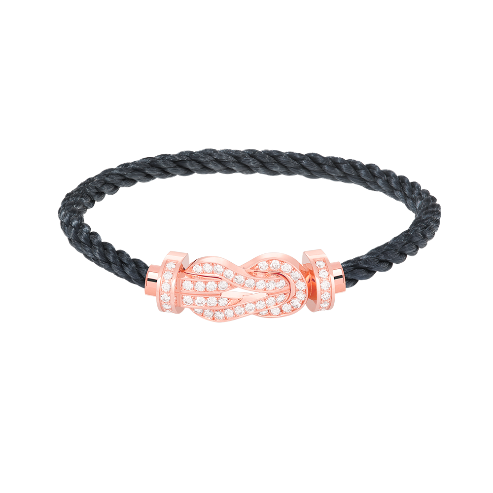 [Everoly JW]CHANCE LARGE 8 FIGURE BUCKLE FULL DIAMOND BRACELET ROSE GOLD