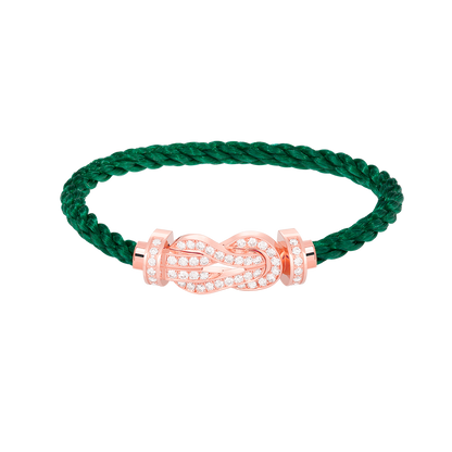 [Everoly JW]CHANCE LARGE 8 FIGURE BUCKLE FULL DIAMOND BRACELET ROSE GOLD