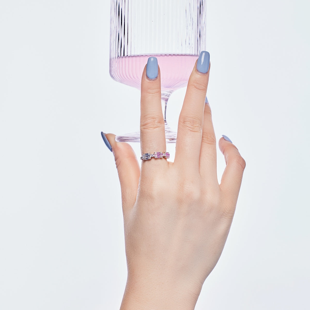 [Everoly JW]Unique Colorful Emerald Cut Party Ring