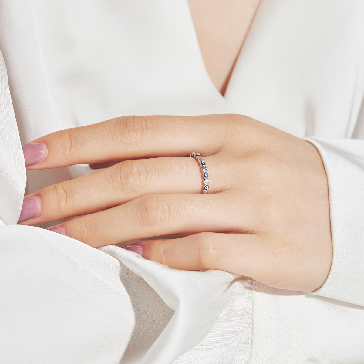 [Everoly JW]Sparkling Vibrant Round Shape Daily Ring