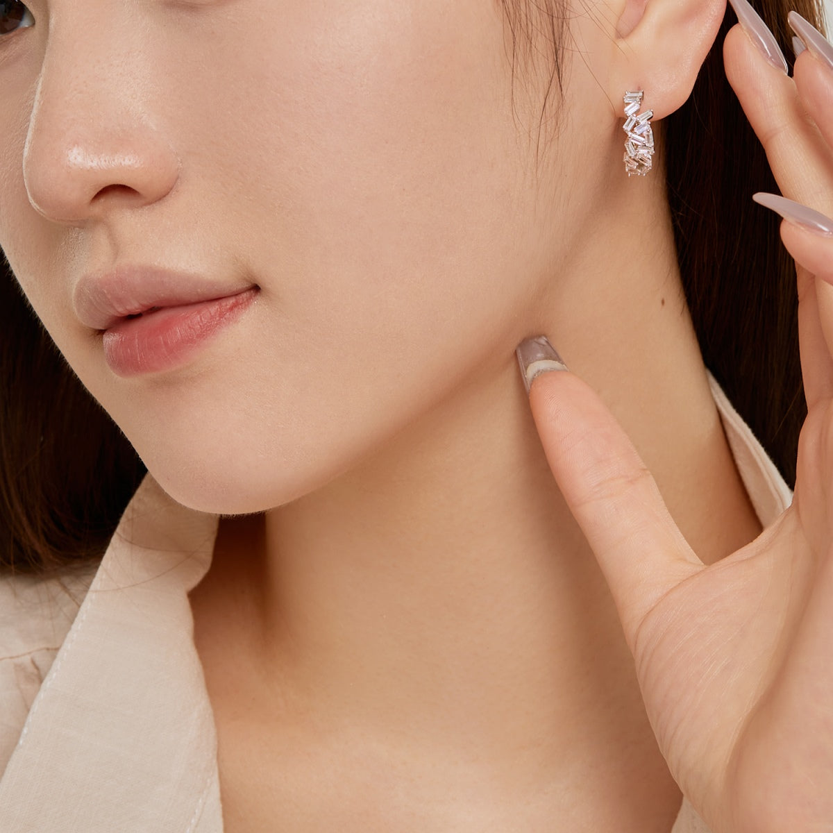 [Everoly JW]Dazzling Colorful Emerald Cut Daily Earrings