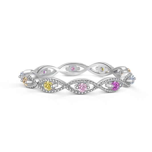 [Everoly JW]Elegant Energetic Round Cut Daily Ring