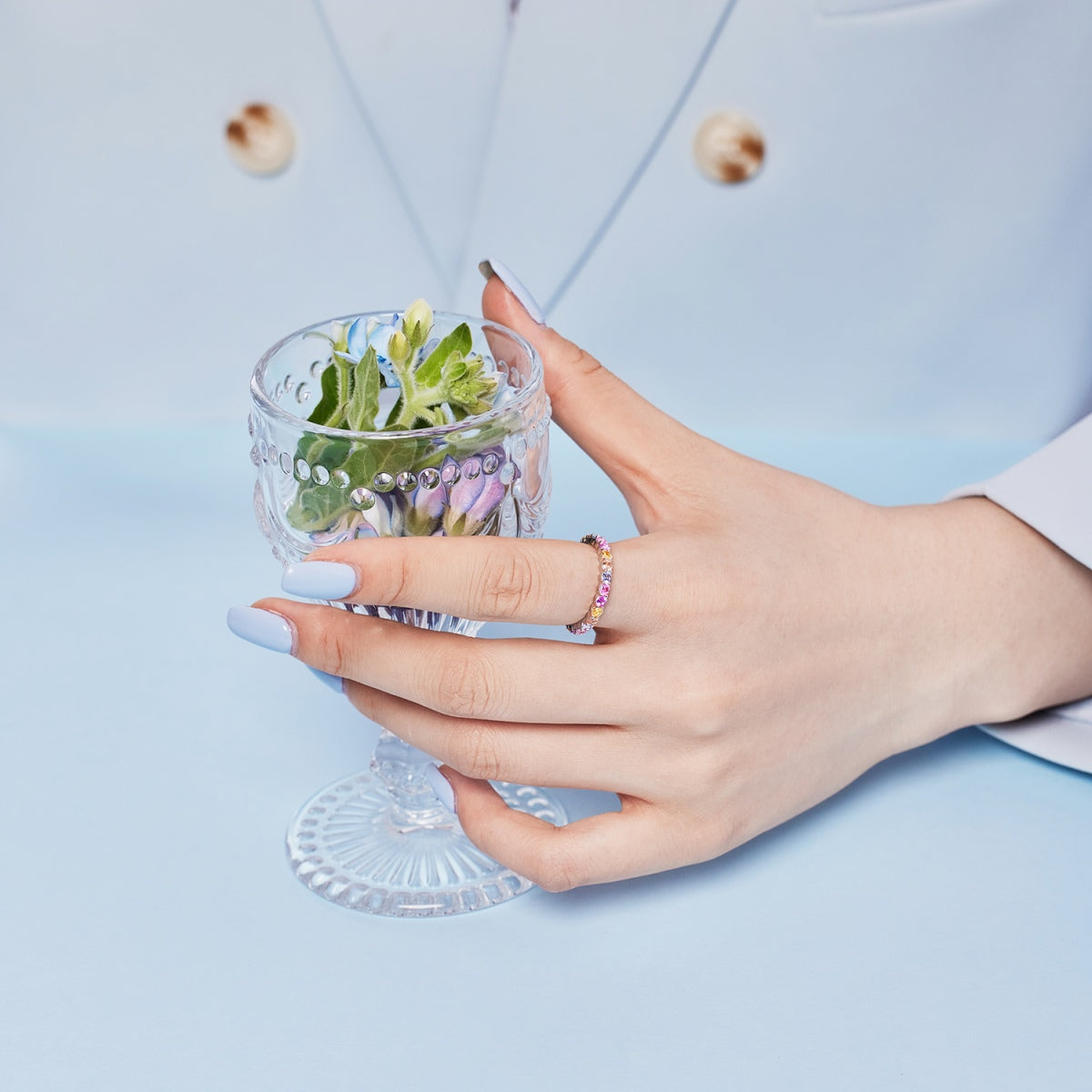 [Everoly JW]Dazzling Resplendent Round Cut Party Ring