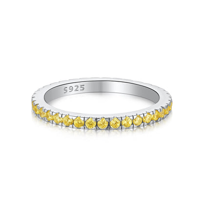 [Everoly JW]Delicate Sparkling Round Cut Daily Ring