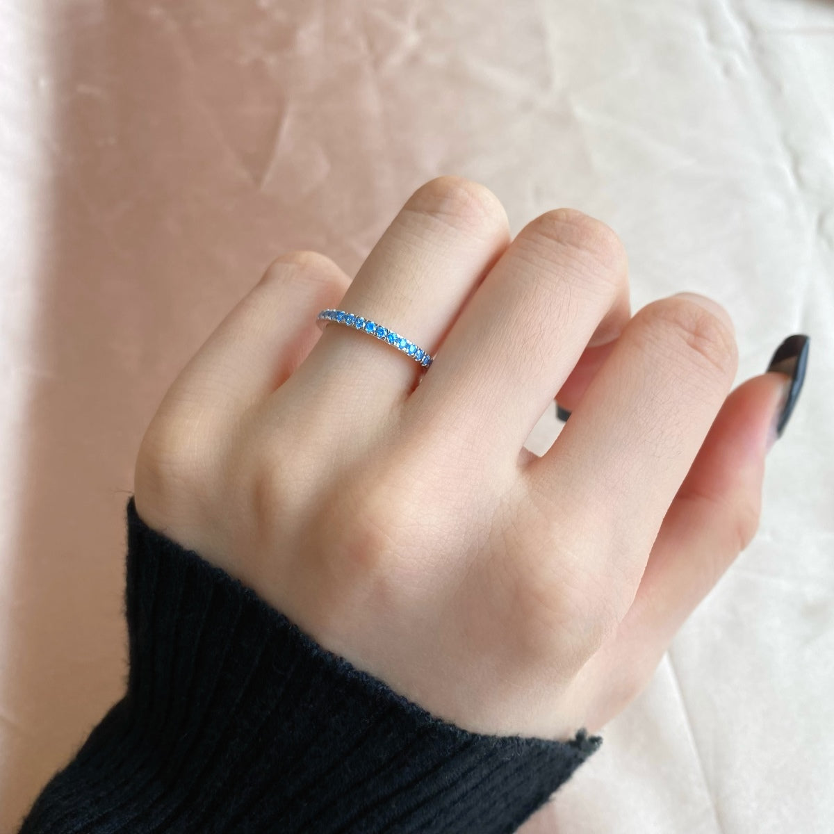 [Everoly JW]Delicate Sparkling Round Cut Daily Ring