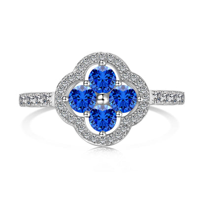 [Everoly JW]Four Leaf Clover Flower Design Ring
