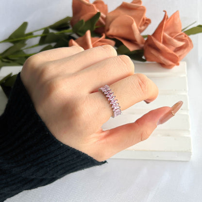 [Everoly JW]Gorgeous Marquise Cut Tennis Ring