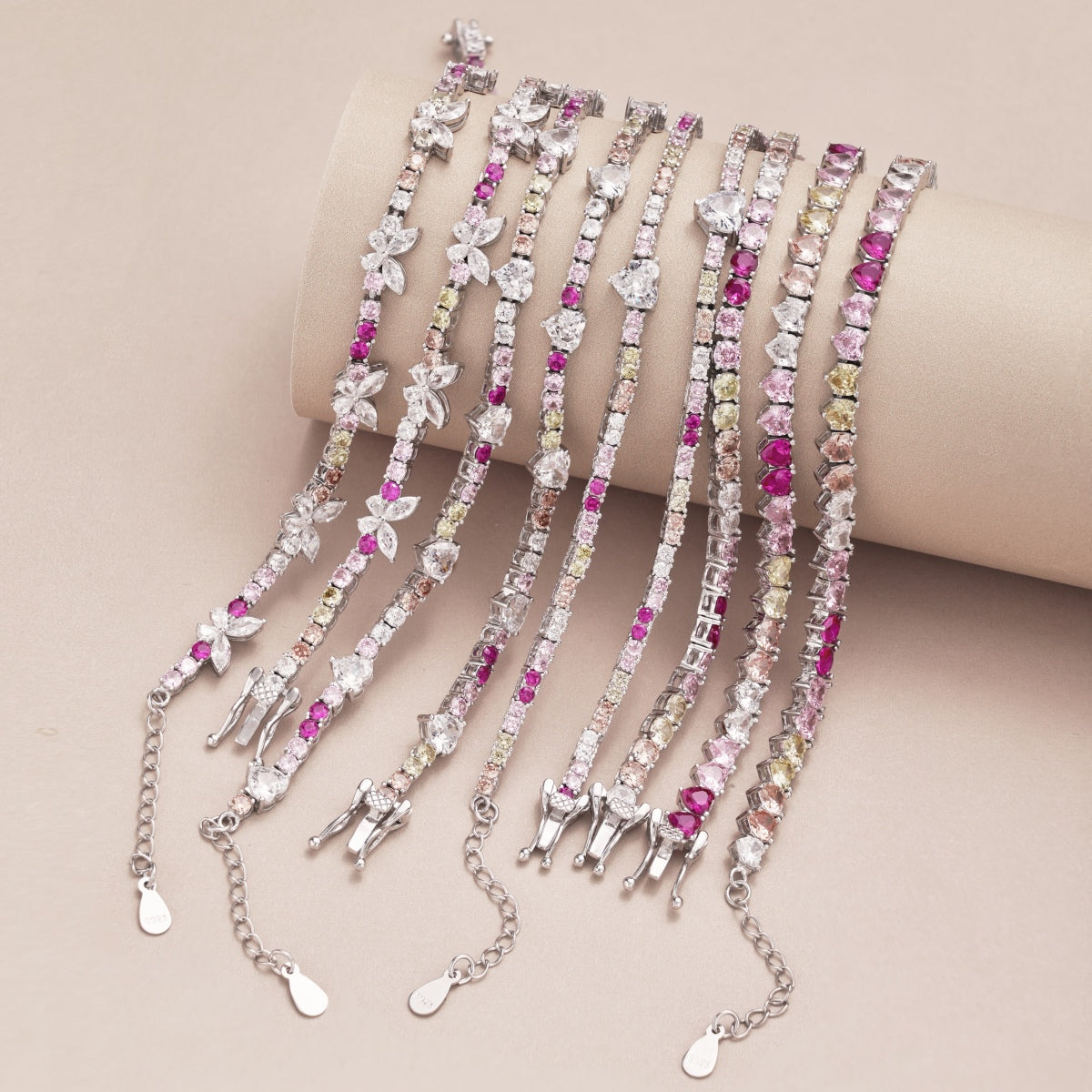 [Everoly JW]Delicate Colorful Emerald Cut Party Bracelet