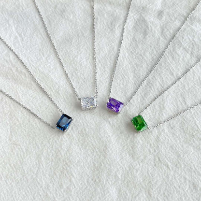 [Everoly JW]Luxurious Square Shape Colorful Necalack