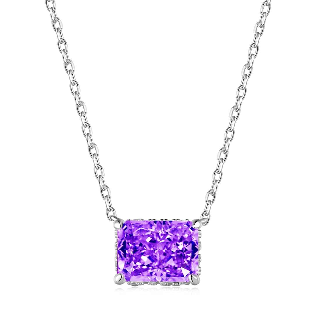 [Everoly JW]Luxurious Square Shape Colorful Necalack