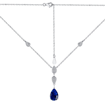 [Everoly JW]Dazzling Pear Cut Necklace