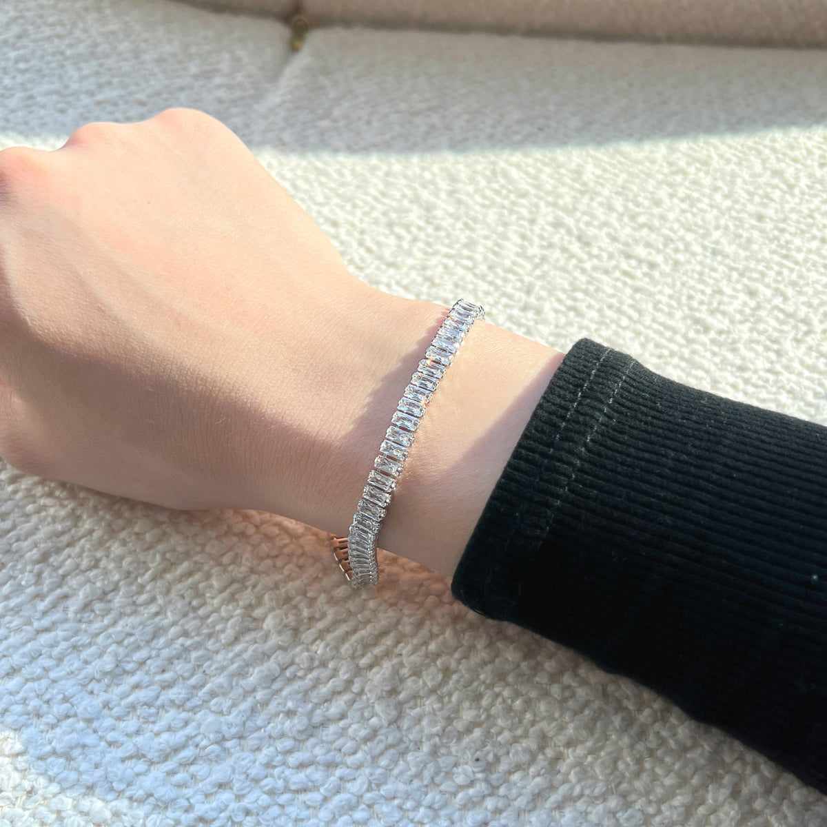 [Everoly JW]Exquisite Emerald Cut Daily Bracelet