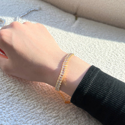 [Everoly JW]Exquisite Emerald Cut Daily Bracelet