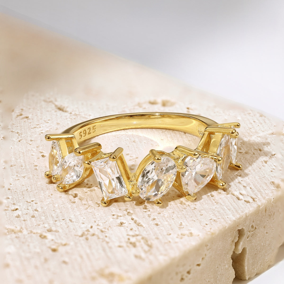 [Everoly JW]Delicate Multi Cut Ring