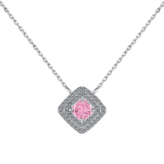 [Everoly JW]Sparkling Asscher Cut Necklace
