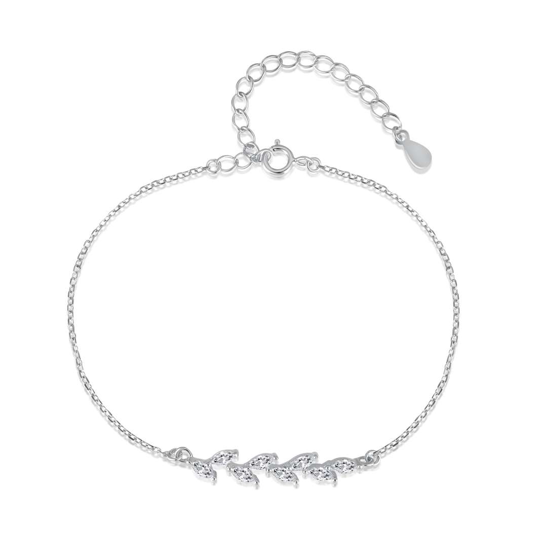 [Everoly JW]Elegant Wheat Leaves Shape Bracelet