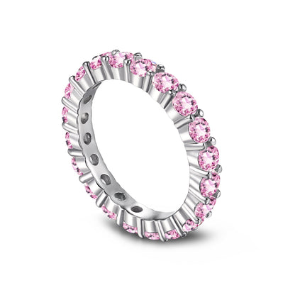 [Everoly JW]Sparkling Round Cut Tennis Ring
