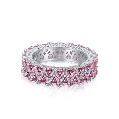 [Everoly JW]Sparkling Full Heart Ring