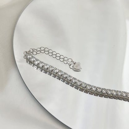 [Everoly JW]Sparkling Round Cut Daily Bracelet