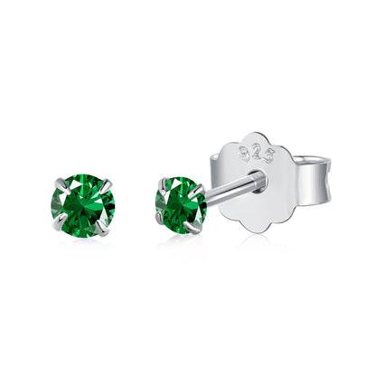 [Everoly JW]Delicate Solitaire Earrings