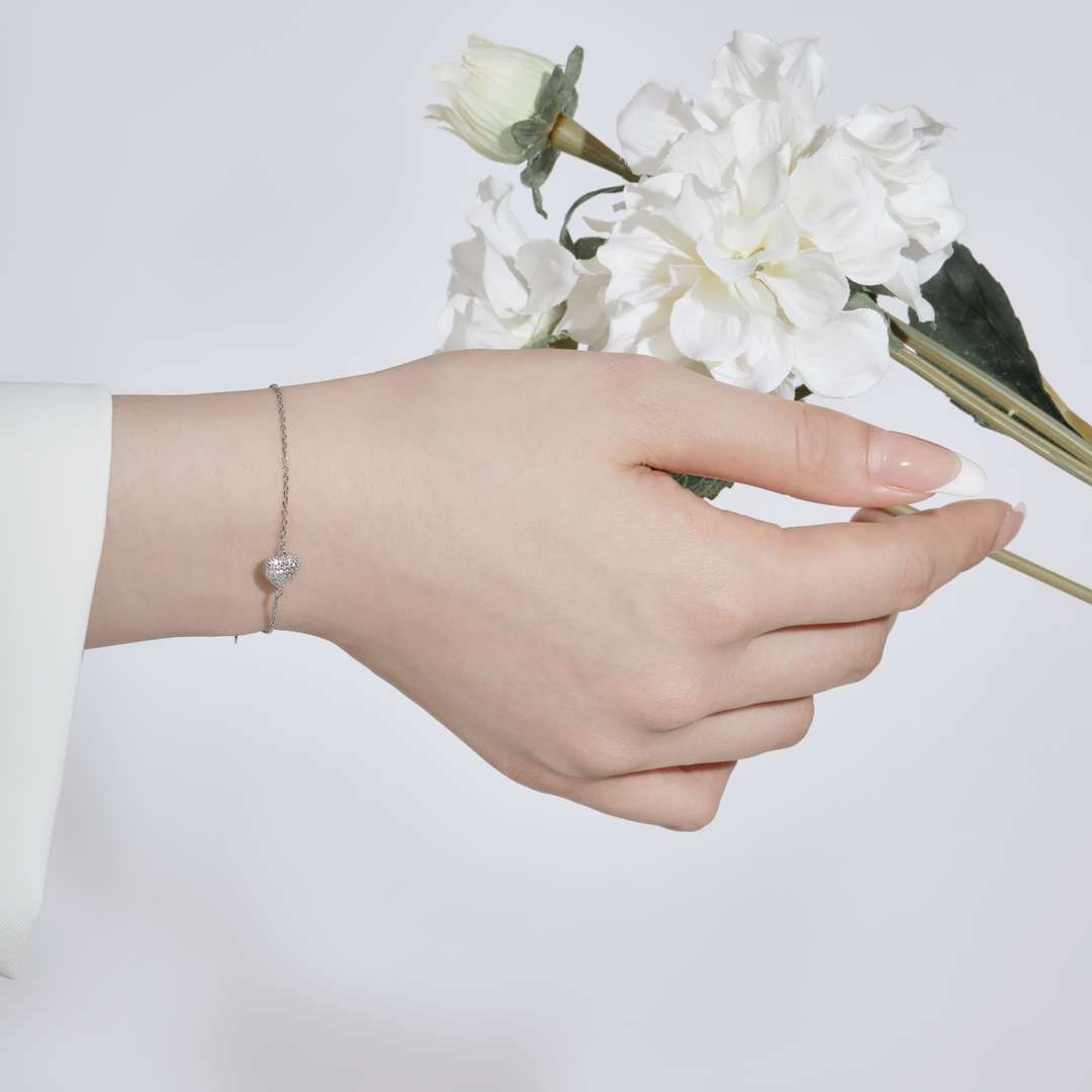[Everoly JW]Heart-Shaped Gentle and Versatile Bracelet