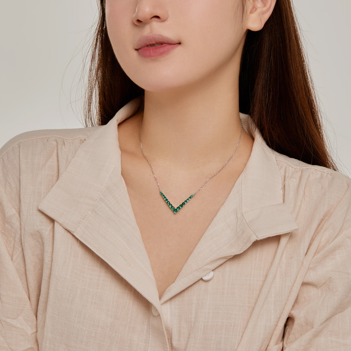 [Everoly JW]Ornate Round Cut Necklace