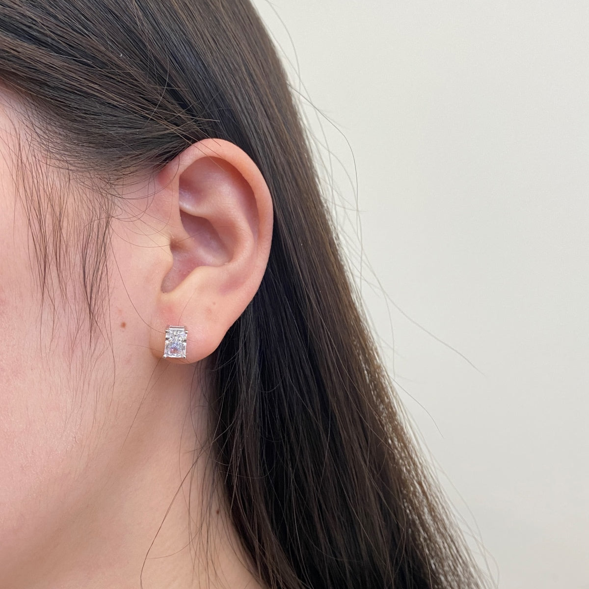 [Everoly JW]Radiant Luxurious Princess Cut Daily Earrings