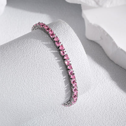 [Everoly JW]Dazzling Romantic Heart Shape Lover Bracelet