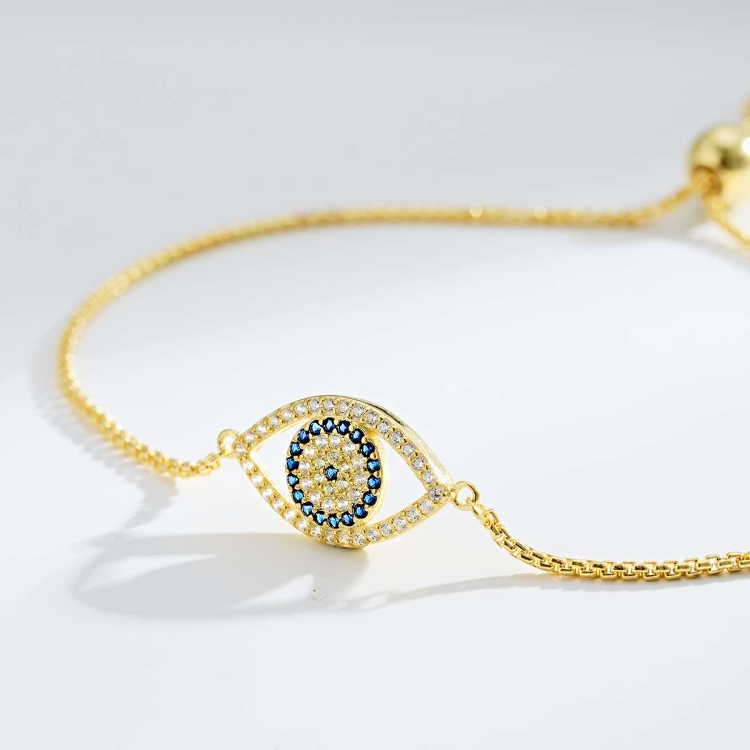 [Everoly JW]Dazzling Eye Shape Necklace