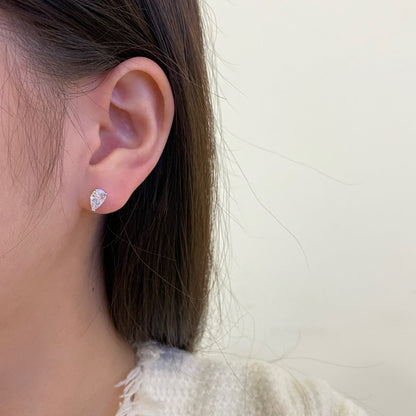 [Everoly JW]Ornate Water Drop Shape Earrings