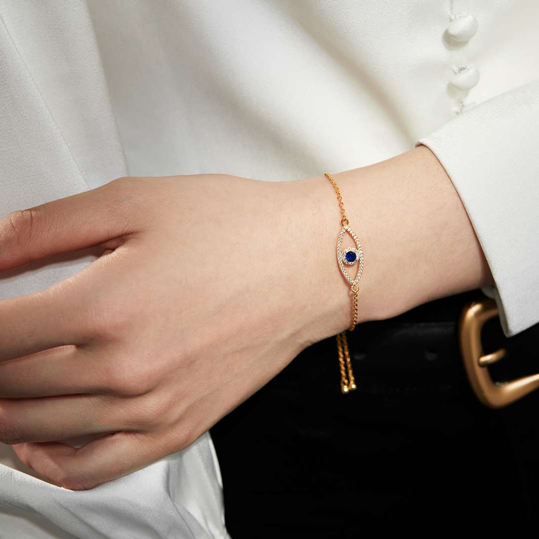 [Everoly JW]Devil's Eye Hollow Design Bracelet