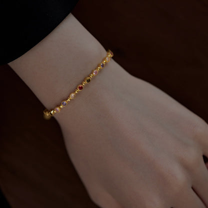 [Everoly JW]Sparkling Exquisite Round Cut Party Bracelet