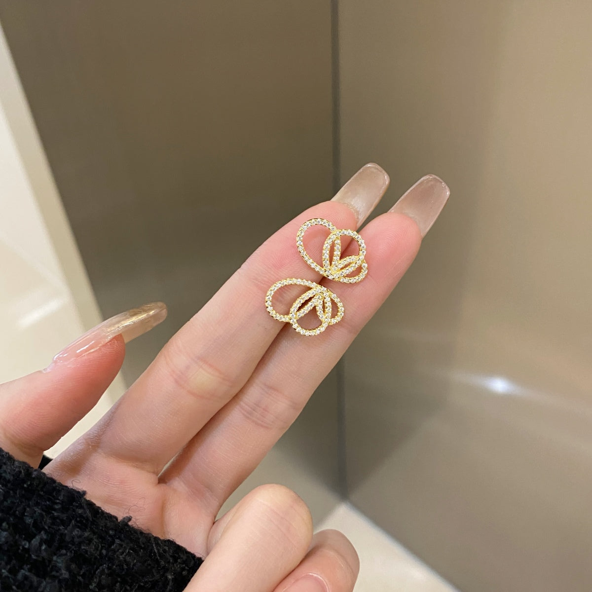 [Everoly JW]Exquisite Butterfly Shape Earrings