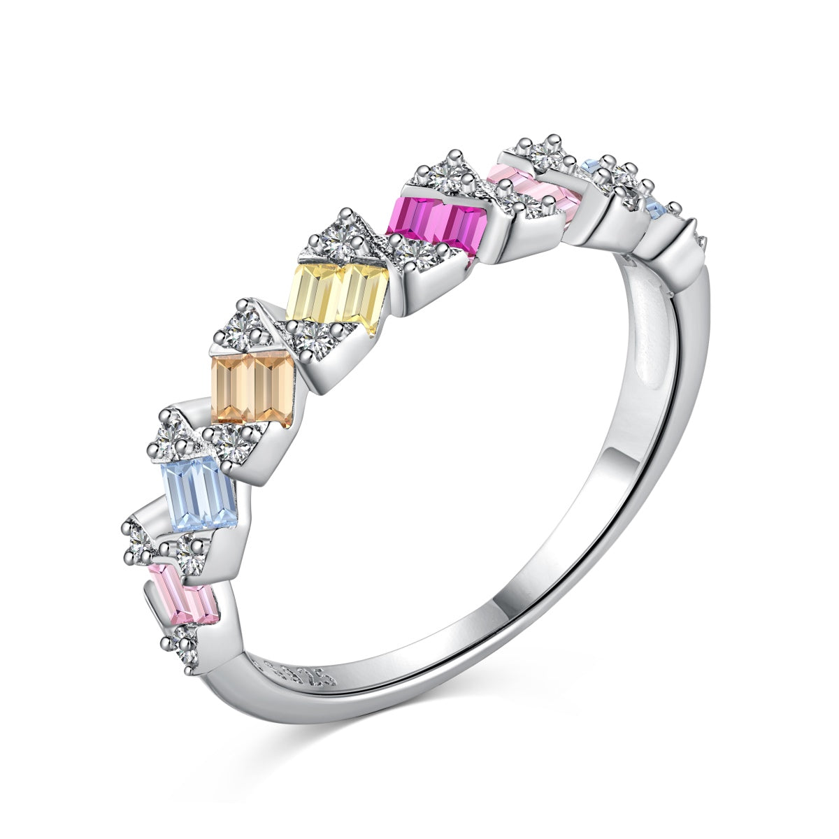 [Everoly JW]Delicate Vibrant Emerald Cut Daily Ring