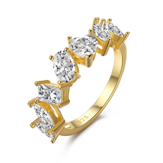 [Everoly JW]Delicate Multi Cut Ring