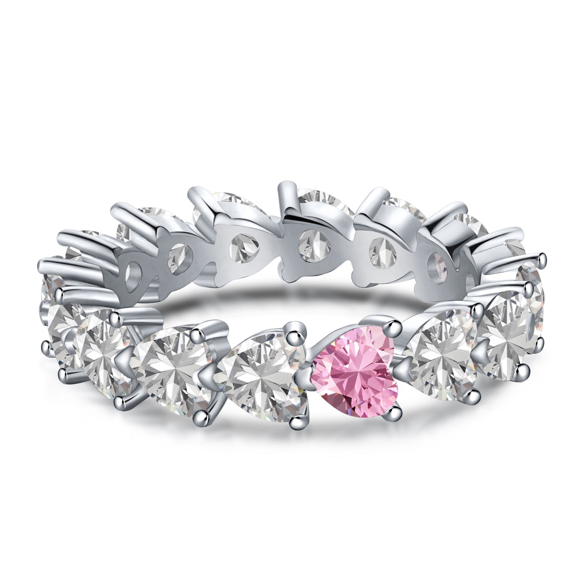 [Everoly JW]0.25 Carat Radiant Romance Heart Cut Lover Ring