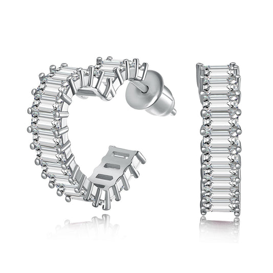 [Everoly JW]Radiant Heart Cutout Earrings