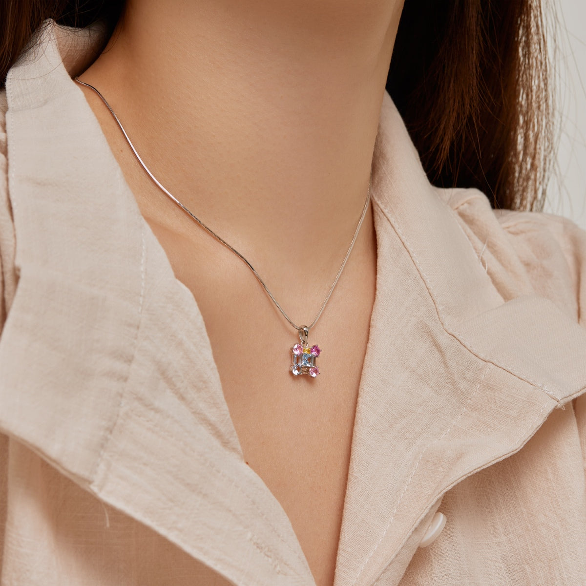 [Everoly JW]Gorgeous Multi Colorful Necklace
