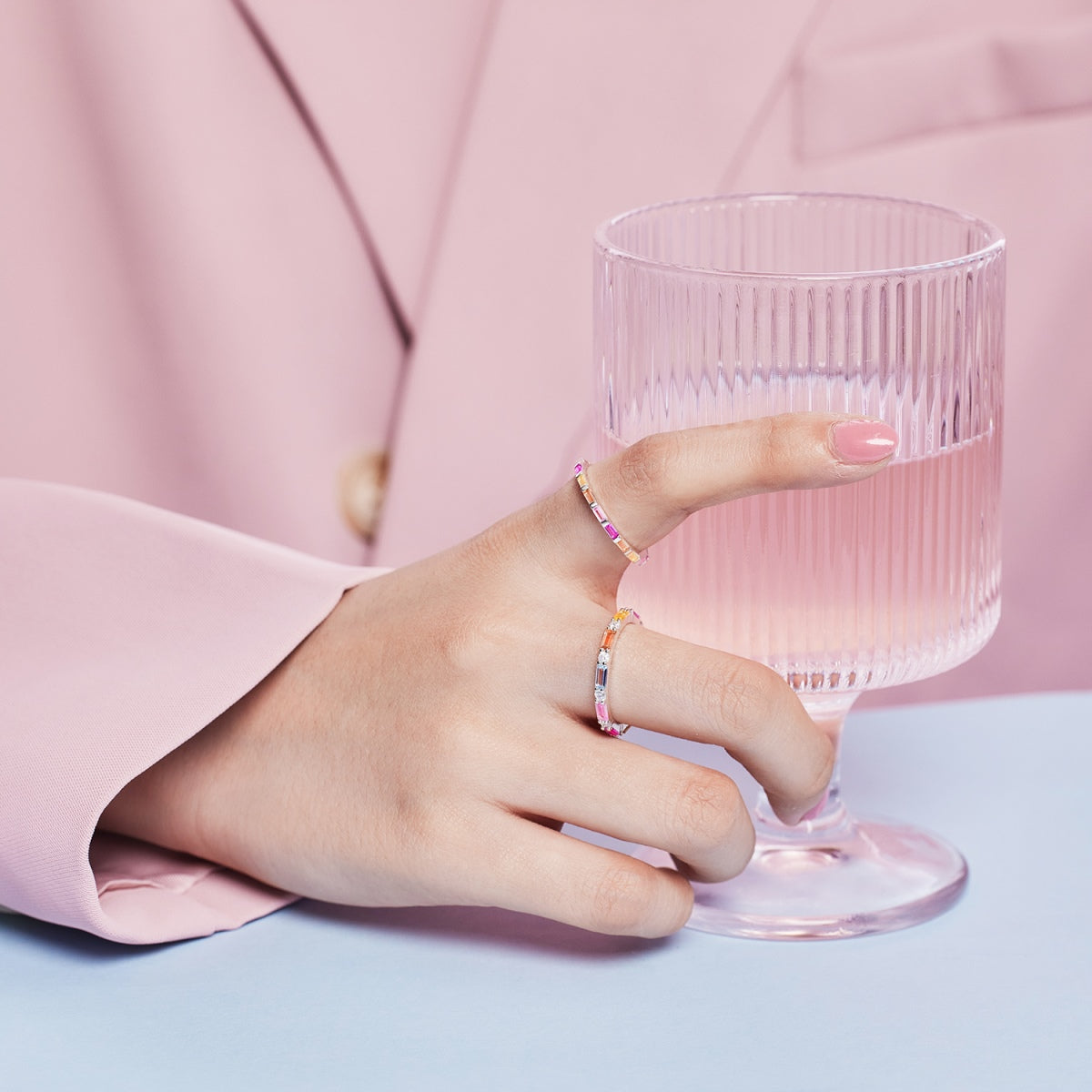 [Everoly JW]Lively In Shades Elegant Radiant Cut Daily Ring